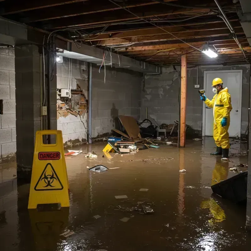 Flooded Basement Electrical Hazard in Lemay, MO Property